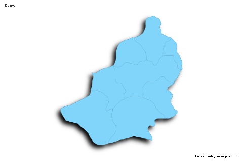 Sample Maps for Kars (blue,outline,shadowy)