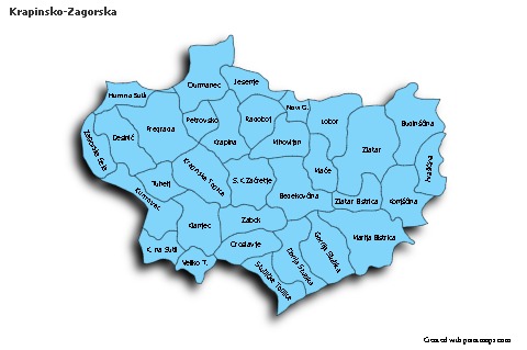 Contoh Peta untuk Krapinsko-Zagorska (biru,bayangan)