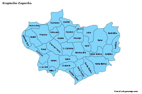 Contoh Peta untuk Krapinsko-Zagorska (biru)