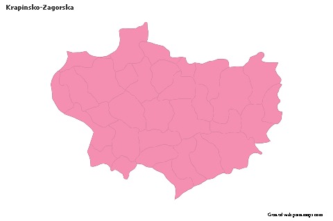 Contoh Peta untuk Krapinsko-Zagorska (merah jambu,garis besar)