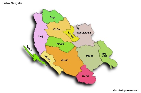 Sample Maps for Licko-Senjska (colored,shadowy)