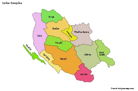 Sample Maps for Licko-Senjska (colored)