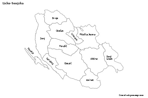 Sample Maps for Licko-Senjska (black-white)