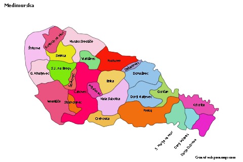 Contoh Peta untuk Medimurska (berwarna)