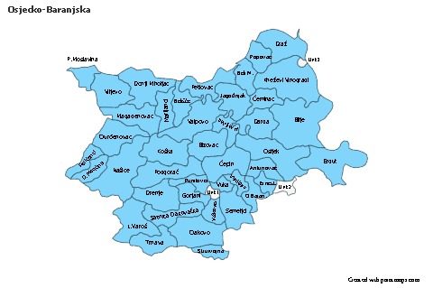 Contoh Peta untuk Osjecko-Baranjska (biru)