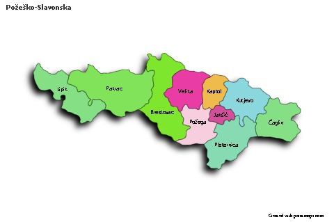 Sample Maps for Požeško-Slavonska (colored,shadowy)