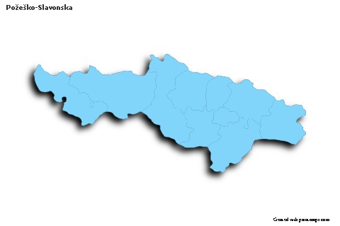 Sample Maps for Požeško-Slavonska (blue,outline,shadowy)