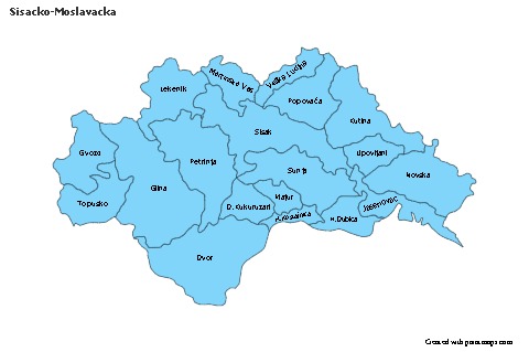 Sample Maps for Sisacko-Moslavacka (blue)