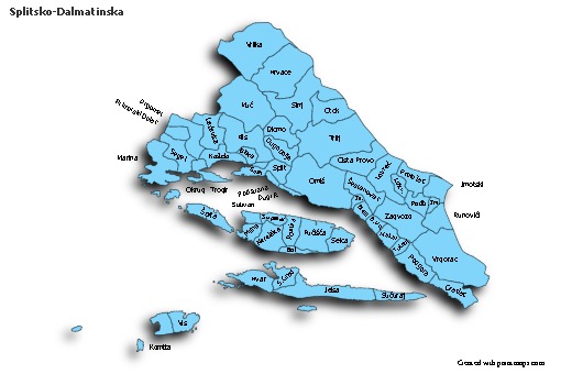 Sample Maps for Splitsko-Dalmatinska (blue,shadowy)