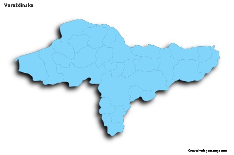Contoh Peta untuk Varaždinska (biru,garis luar,bayangan)