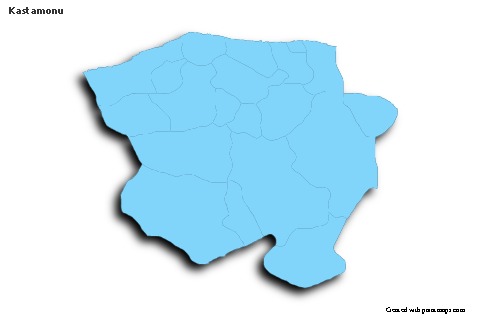 Sample Maps for Kastamonu (blue,outline,shadowy)