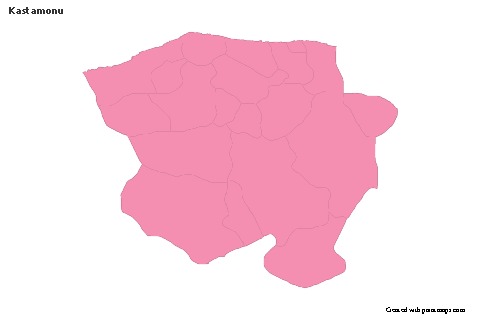 Sample Maps for Kastamonu (pink,outline)