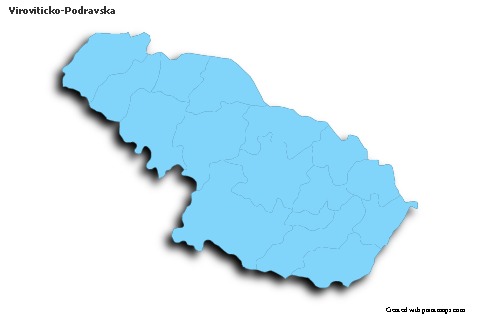 Sample Maps for Viroviticko-Podravska (blue,outline,shadowy)