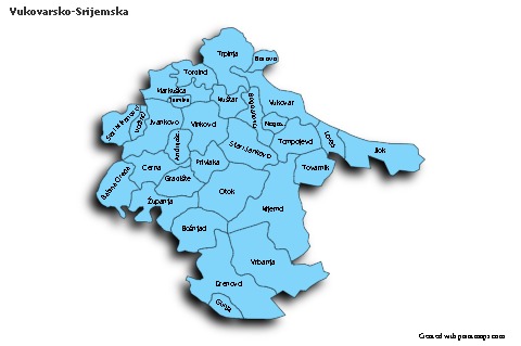 Contoh Peta untuk Vukovarsko-Srijemska (biru,bayangan)