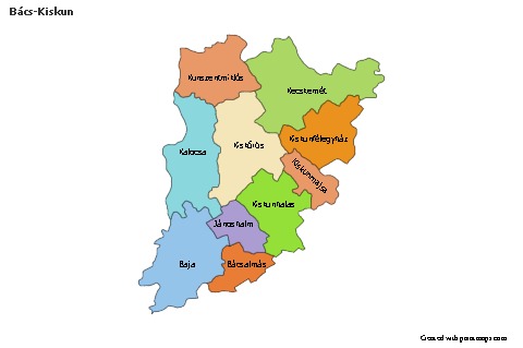 Sample Maps for Bács-Kiskun (colored)