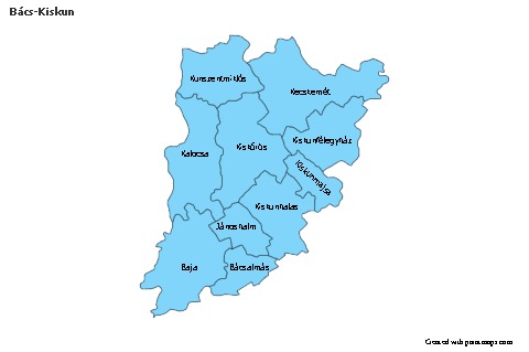Sample Maps for Bács-Kiskun (blue)