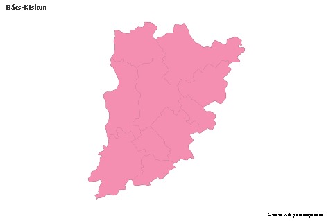 Sample Maps for Bács-Kiskun (pink,outline)