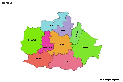 Baranya için Örnek Haritalar (renkli)