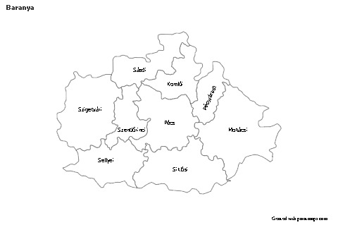 Baranya için Örnek Haritalar (siyah-beyaz)