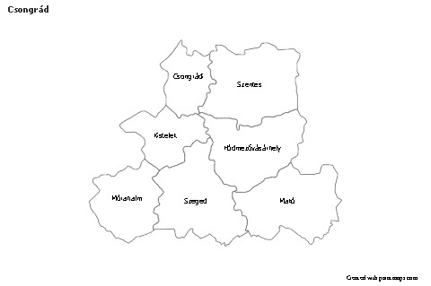 Sample Maps for Csongrád (black-white)