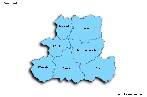 Sample Maps for Csongrád (blue,shadowy)