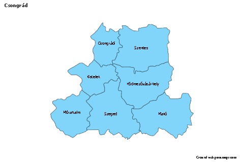Sample Maps for Csongrád (blue)