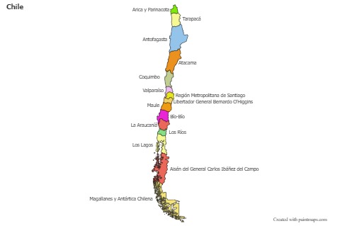 Sample Maps for Chile (colored)