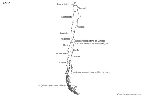 Sample Maps for Chile (black-white)
