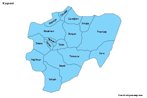 Sample Maps for Kayseri (blue)