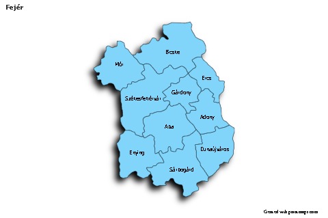 Contoh Peta untuk Fejér (biru,bayangan)