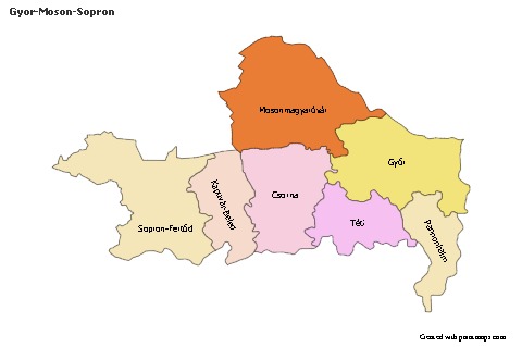 Sample Maps for Gyor-Moson-Sopron (colored)