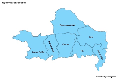Sample Maps for Gyor-Moson-Sopron (blue)