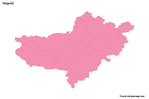 Sample Maps for Nógrád (pink,outline)