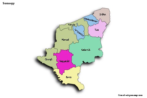 Sample Maps for Somogy (colored,shadowy)