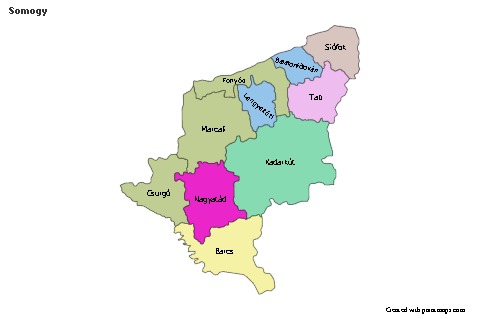 Sample Maps for Somogy (colored)