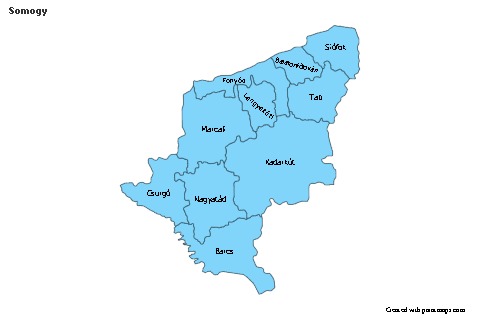 Sample Maps for Somogy (blue)