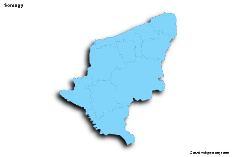 Sample Maps for Somogy (blue,outline,shadowy)
