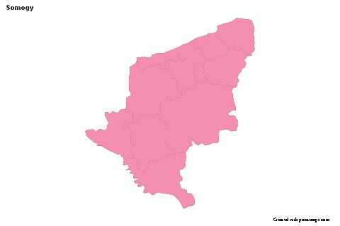 Sample Maps for Somogy (pink,outline)