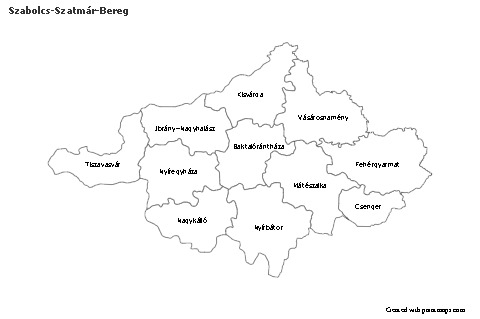 Sample Maps for Szabolcs-Szatmár-Bereg (black-white)
