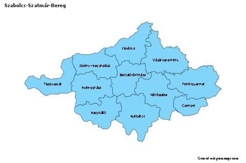 Sample Maps for Szabolcs-Szatmár-Bereg (blue)
