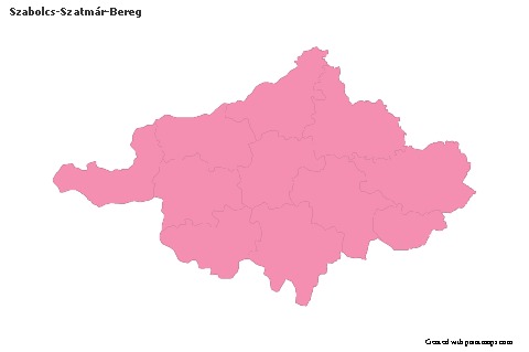 Sample Maps for Szabolcs-Szatmár-Bereg (pink,outline)