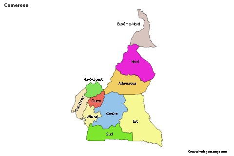 Sample Maps for Cameroon (colored)