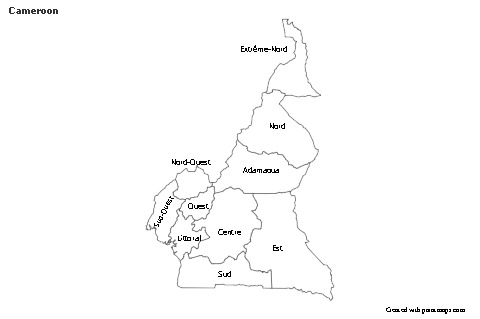 Sample Maps for Cameroon (black-white)