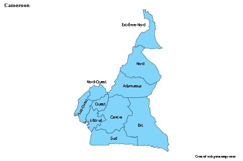 Sample Maps for Cameroon (blue)