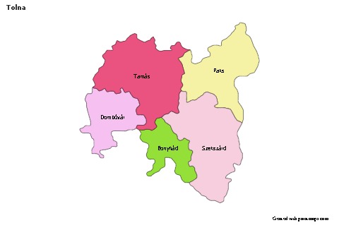 Sample Maps for Tolna (colored)