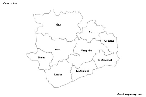 Sample Maps for Veszprém (black-white)