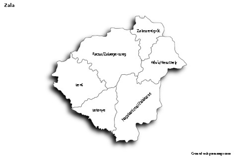 Zala için Örnek Haritalar (siyah-beyaz,gölgeli)