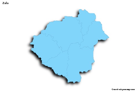 Zala için Örnek Haritalar (mavi,anahat,gölgeli)