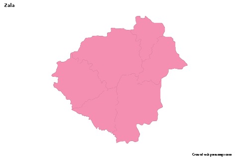 Zala için Örnek Haritalar (pembe,anahat)