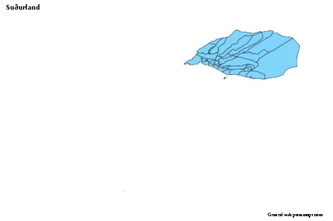 Sample Maps for Suðurland (blue)